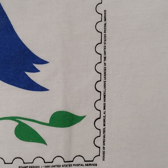 Vintage 1988 US-Stamp Notes Shirt Womens Large 20x26 USA - Picture 9 of 15